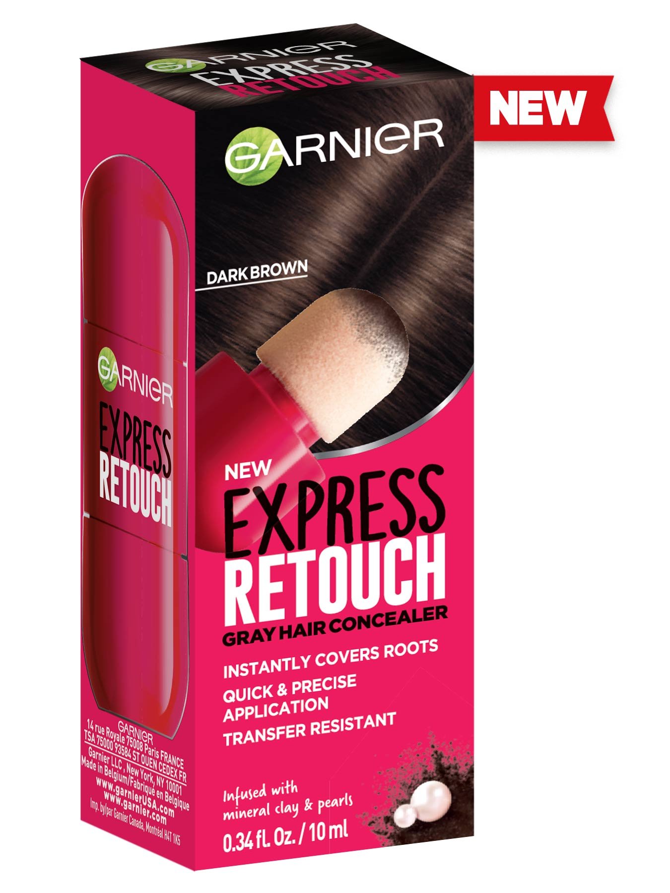 Front view of Express Retouch Dark Brown.